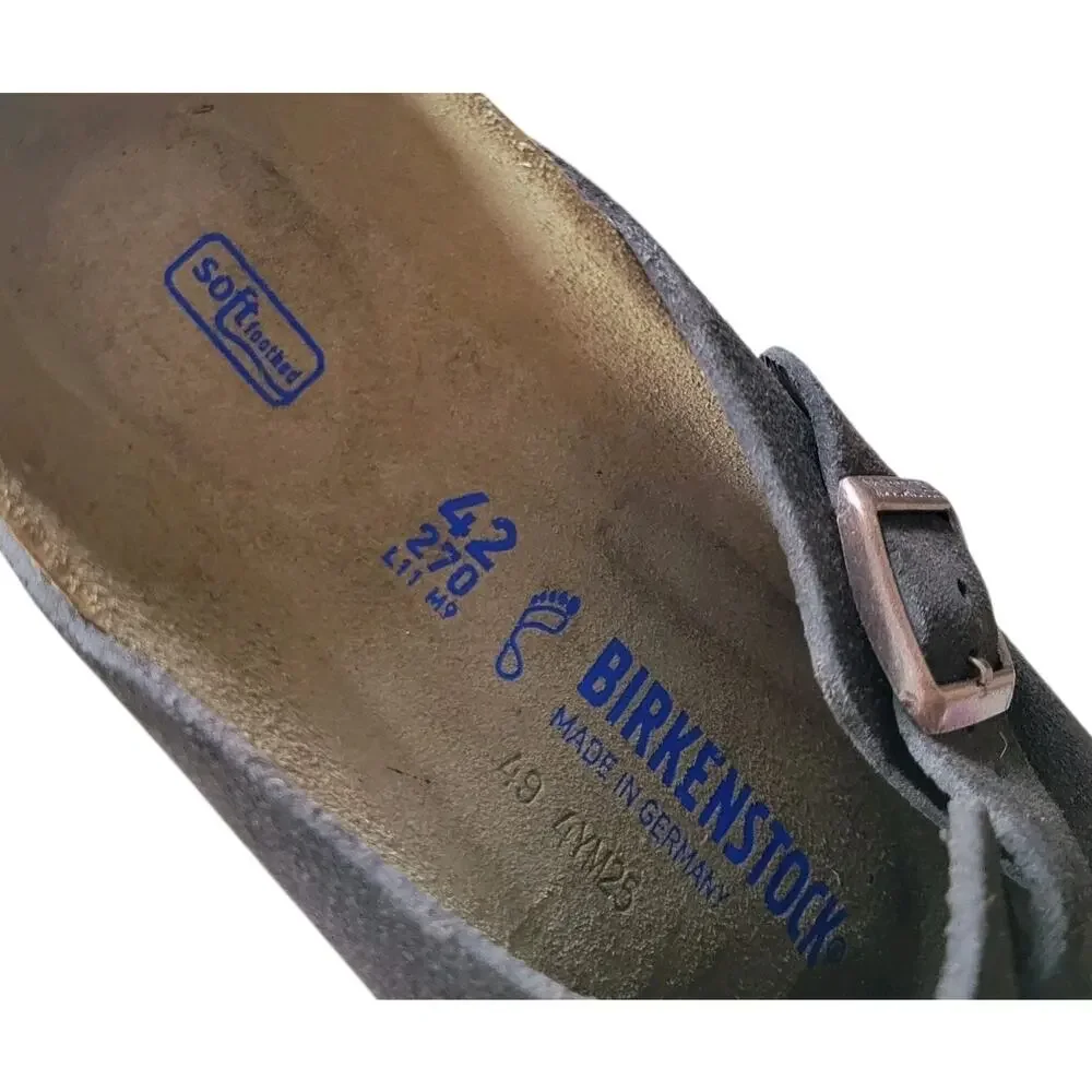 Birkenstock Boston Mocca Soft Footbed Suede EU 42 / US L 11 / US M 9